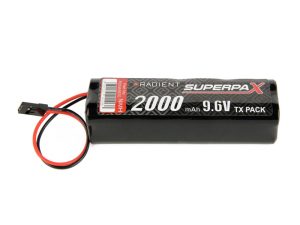 Radient NiMH 9.6V 2000mAh AA Square, Tx, JR