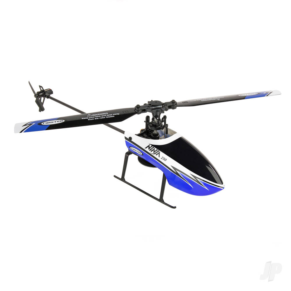 Twister Ninja 250 Helicopter with Co-Pilot Assist, 6-Axis Stabilisation and Altitude Hold (Blue) - Image 3