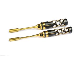 ARROWMAX NUT DRIVER SET 5.5 & 7.0 x100MM -  BLACK GOLDEN