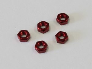 KYOSHO Nuts Alu Red M3x2.4mm (5) Kyosho