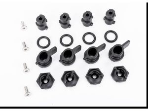 Traxxas Nuts, hatch mounting (hatch nuts (4), wing nuts (4)) / shafts (4) / o-rings (4) / 3x8mm CCS (stainless) (4)