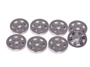 Contact RC Oval/Mini Wheel Disk Protectors Black - 4 pr