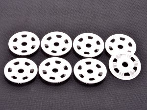 Contact RC Oval/Mini Wheel Disk Protectors White - 4 pr