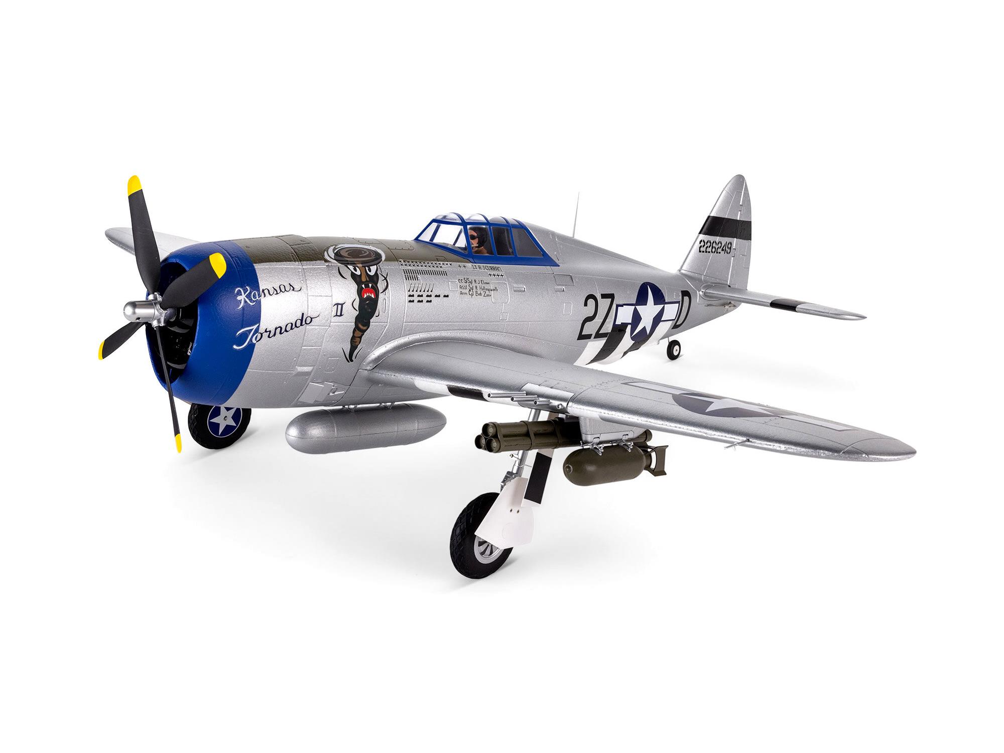 E-flite P-47 Razorback 1.2m BNF Basic with AS3X & SAFE Select