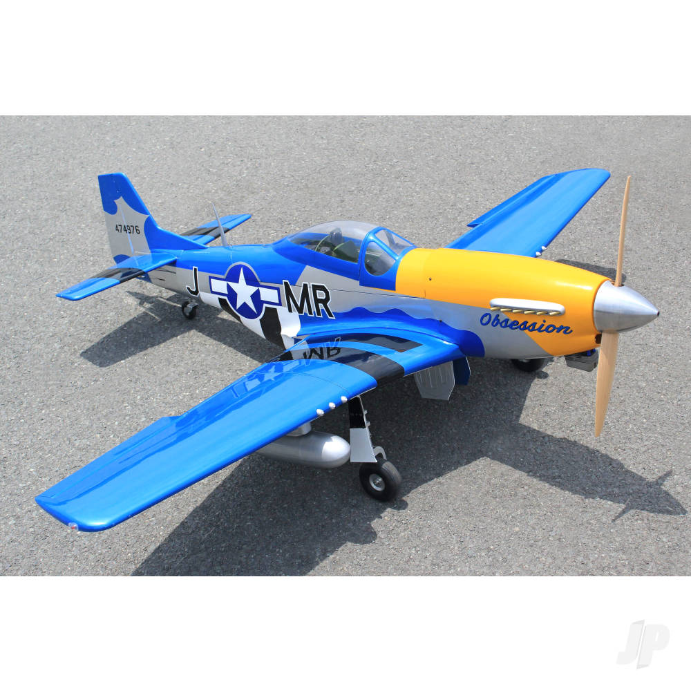 Seagull P-51D Mustang, Obsession (35cc / 6s-12s) 1.80m / 71in with Electric Retracts