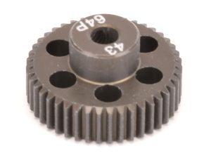 Core RC Pinion Gear 64DP 43T (7075 Hard)