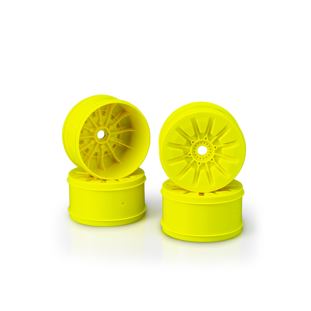 JConcepts Pioneer - 1/8th Truck Wheel, 4.0' - Yellow - 4pc