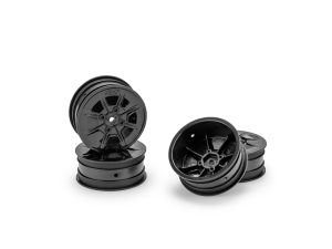 JConcepts Pioneer – 2.2' 4WD Front Wheel Black - 4pc