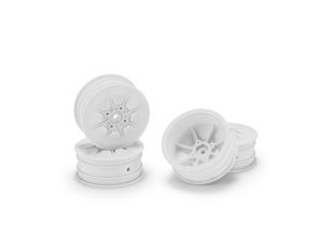 JConcepts Pioneer – 2.2' 4WD Front Wheel White - 4pc