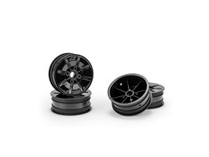 JConcepts Pioneer - RC10 2.2' Front Wheel Black - 4pc