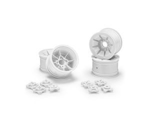 JConcepts Pioneer - RC10 2.2' Rear Wheel White - 4pc