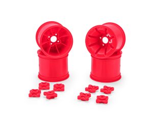 JConcepts Pioneer - RC10T 2.2 Rear Wheel Pink + Adapter 4pc