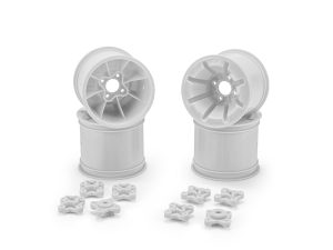 JConcepts Pioneer - RC10T 2.2 Rear Wheel White + Adapter 4pc
