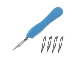 Modelcraft Plastic Scalpel Handle + No11 Blades (Pkn5002/11