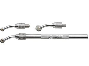 Pounce Wheel Set, Three Wheel Heads with .25in, .312in, .437in (Carded)