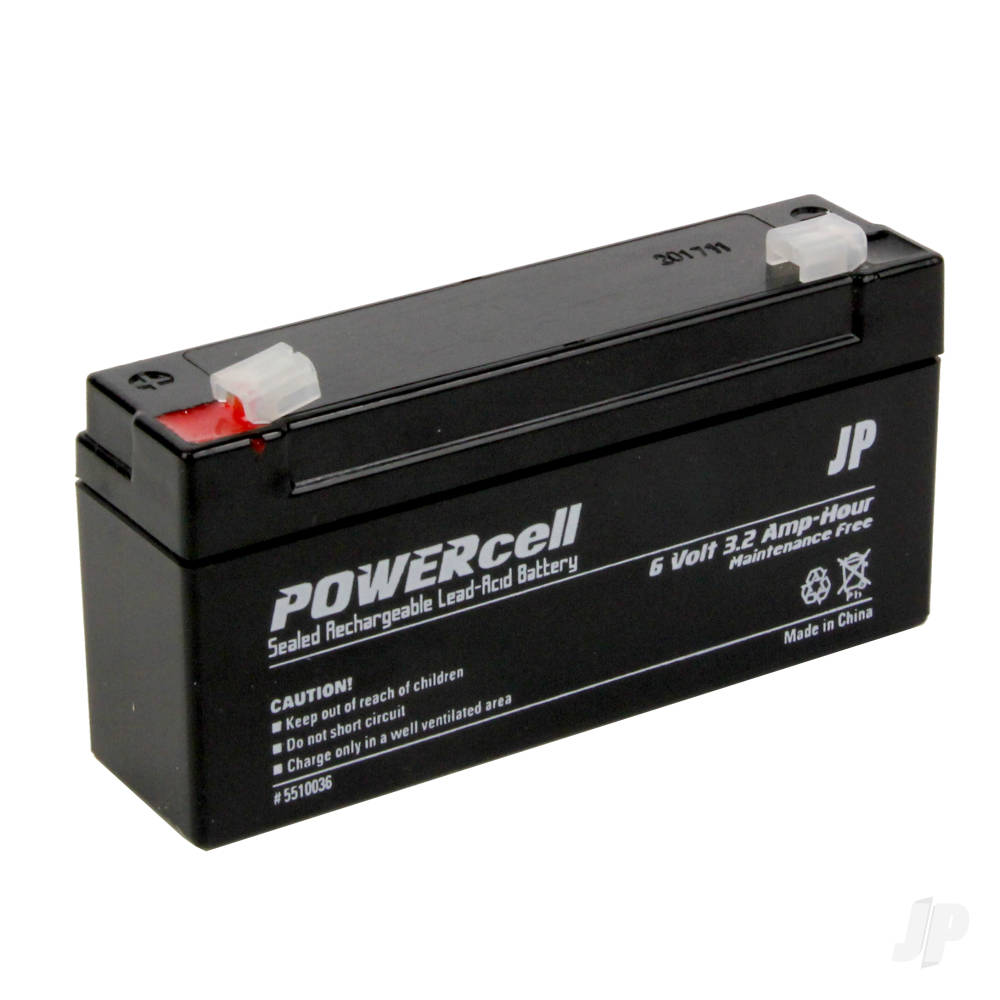 JP Powercell Gel Battery, 6V 3.2Ah