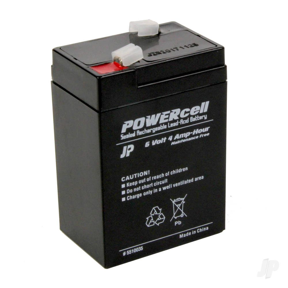 JP Powercell Gel Battery, 6V 4Ah