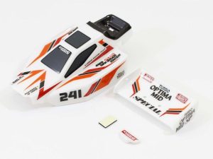 KYOSHO Pre-painted Mini-Z Buggy Turbo Optima Mid SP Body Set - White