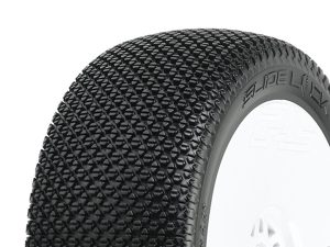 Pro-Line PROLINE 'SLIDE LOCK' S4 PRE- MOUNT VEL. V2 WHITE WHEELS (2)