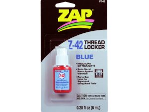 Zap PT42 Z-42 Blue Thread Locker .20oz (Box of 6)