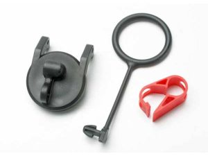 Traxxas Pull ring, fuel Tank cap (1pc) / engine shut-off clamp (1pc)