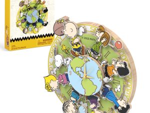 Puremind Peanuts™ Magnetic Around the World Wooden Clock