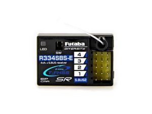 Futaba R334SBS-E 4-Channel (PWM) Surface Receiver with S.BUS for Telemetry T-FHSS SR / T-FHSS (Short Aerial)