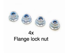Tamiya RC 4MM FLANGE LOCK NUT: 57602