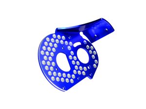 JConcepts RC10 Alloy Rear Motor Plate-Honeycomb-Blue