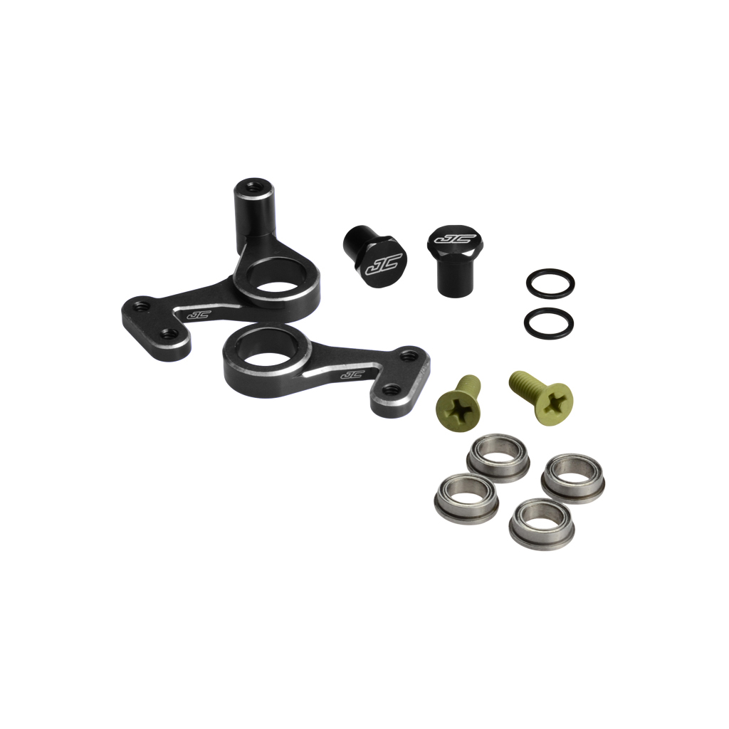 JConcepts RC10 Aluminum Steering Bell-Crank Set-Black