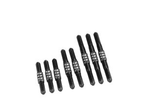 JConcepts RC10 Classic Fin Ti Turnbuckle Set - Black - 7pcs