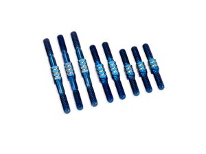 JConcepts RC10 Classic Fin Ti Turnbuckle Set - Blue - 7pcs
