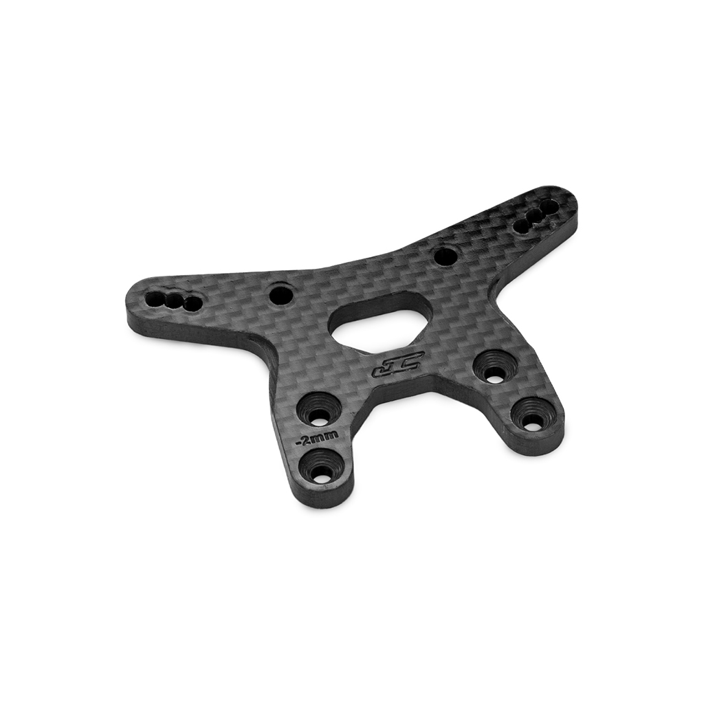 JConcepts RC10B7 -2mm Carbon Fibre Front Shock Tower - Black