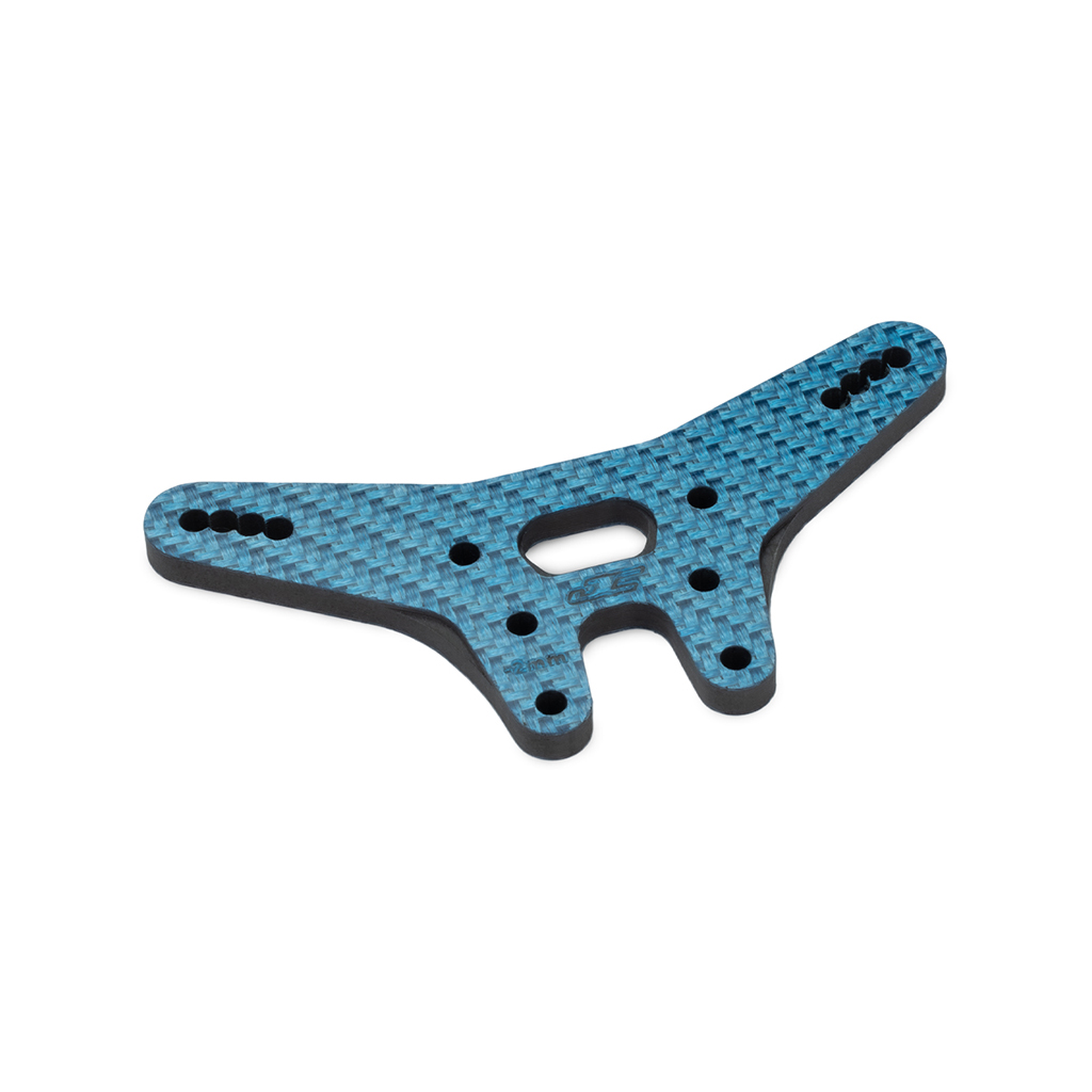 JConcepts RC10B7 -2mm Carbon Fibre Rear Shock Tower - Blue