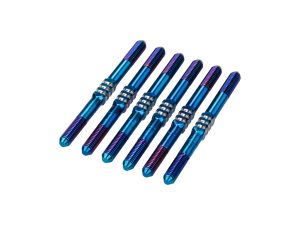JConcepts RC10B7 3.5 x 48mm Fin Ti Turnbuckle Burnt Blue 6pc