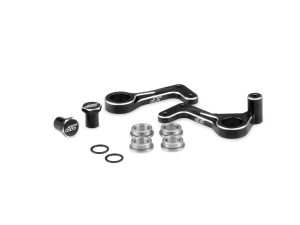 JConcepts RC10T Aluminium Steering Bellcranks- Black