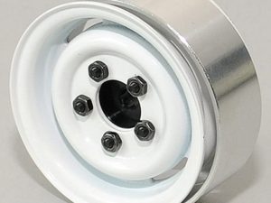 RC4WD 1.55" LANDIES VINTAGE STAMPED STEEL BEADLOCK WHEELS (WHITE)