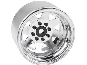 RC4WD 8LUG DEEP DISH WAGON 1.9 STEEL STAMPED B/L WHEELS CHRME