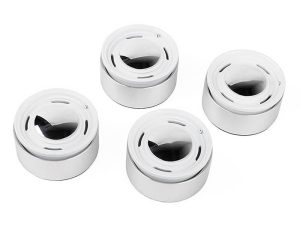 RC4WD ANALOG 1.9'' ALUMINUM CAP WHEELS (WHITE)
