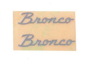 RC4WD BODY DECALS FOR TRAXXAS TRX-4 2021 FORD BRONCO (SILVER)