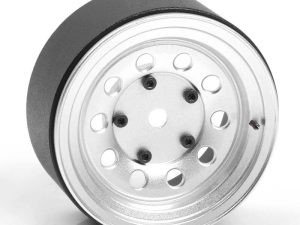 RC4WD BURATO 2.2" BEADLOCK WHEELS W/ CENTER CAPS (SILVER)