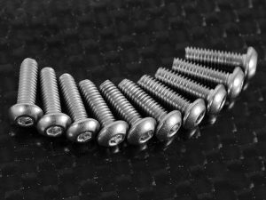 RC4WD BUTTON HEAD CAP SCREWS M2.5 X 8MM (10)