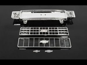 RC4WD CHEVROLET BLAZER & K10 CHROME FRONT GRILL W/OPTIONAL I