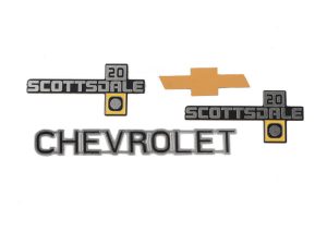 RC4WD CHEVROLET K10 SCOTTSDALE METAL EMBLEM SET (K20)