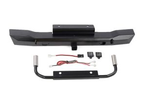 RC4WD EON METAL REAR HITCH BUMPER W/LED & DUAL EXHAUST FOR AXIAL SCX6 JEEP WRANGLER JLU