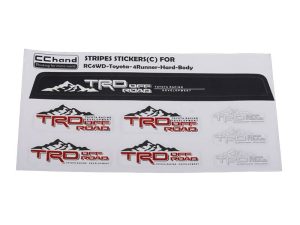 RC4WD FRONT WINDSHIELD DECALS FOR 1985 TOYOTA 4RUNNER HARD BODY