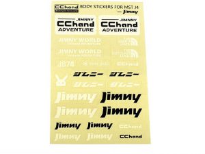 RC4WD LOGO DECAL SHEET FOR MST 4WD OFF-ROAD CAR KIT W/ J4 JIMNY BODY