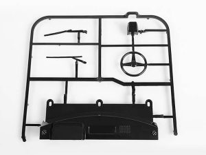 RC4WD MOJAVE II DASH & WIPER PARTS TREE (BLACK)