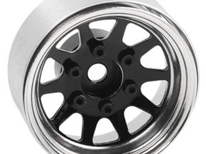 RC4WD OEM 6-LUG STAMPED STEEL 1.55" BEADLOCK WHEELS (BLACK &