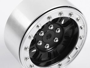 RC4WD RACELINE MONSTER 2.2" BEADLOCK WHEELS (BLACK/SILVER)